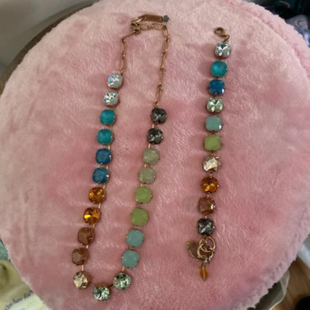 Mariana Multicolor Necklace and Bracelet Set